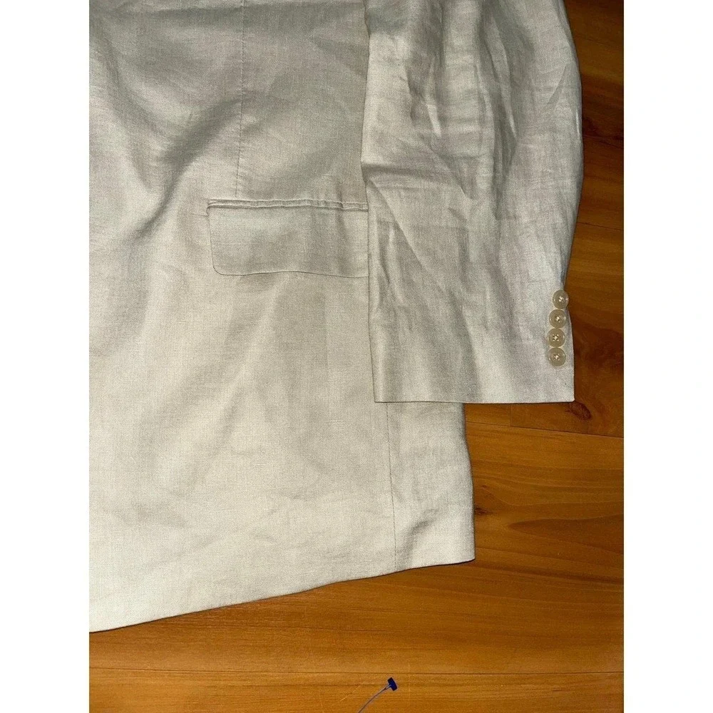 Mens Calvin Klein 100% Linen 2 Button Casual Blazer Jacket Sports Coat